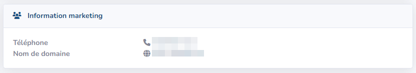 nom de domaine et téléphone